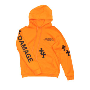 A stylish Chrome Hearts x Off-White Damage Hoodie featuring intricate designs and premium materials."